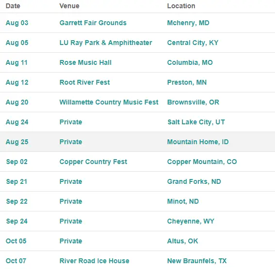 sundance head tour schedule